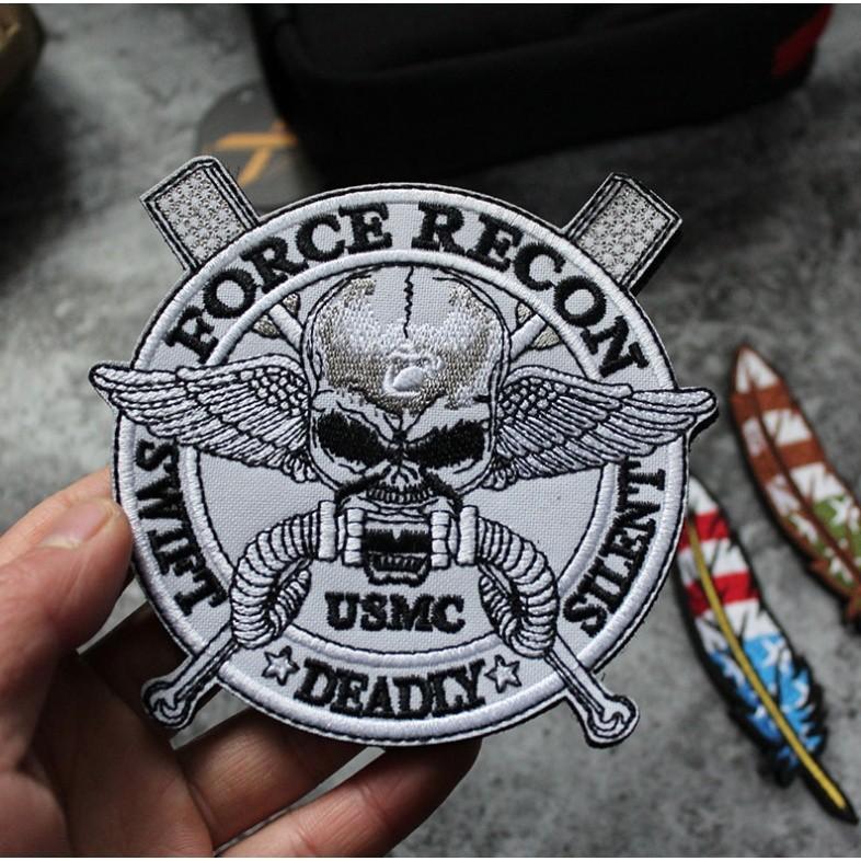 Patch_velcro FORCE RECON USMC chiến thuật