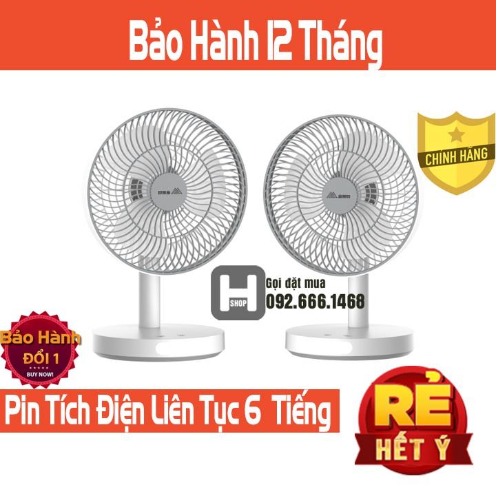 Quạt Tích Điện Để Bàn Mini Phun Sương