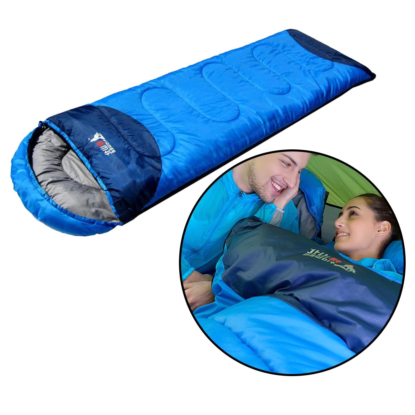 Camping Sleeping Bag - 3 Season Warm & Cool Weather - Summer, Spring, Fall, Lightweight, Waterproof for Adults & Kids - Outdoor Travel Hiking Gear
