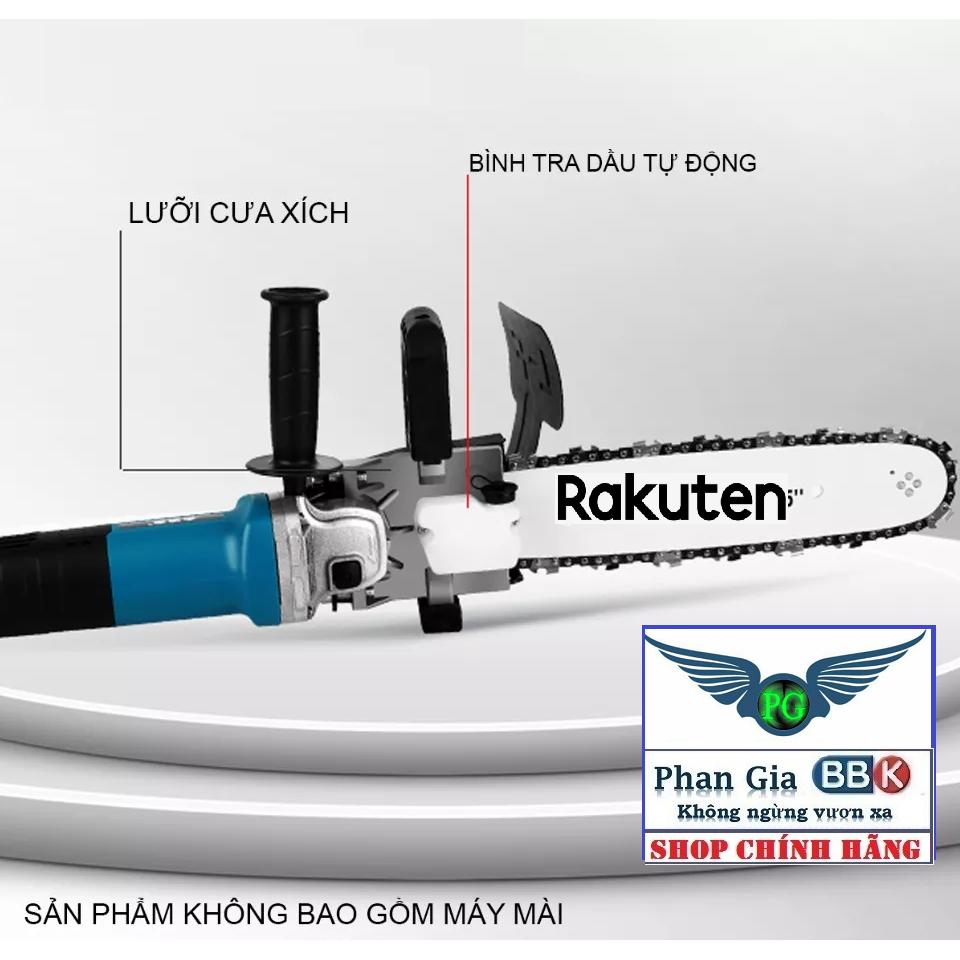 [ LOẠI XỊN ] Lưỡi cưa xích gắn máy mài - Bộ chuyển đổi máy mài thành máy cưa - Cắt gỗ - Cắt cành - Có bình dầu tự động