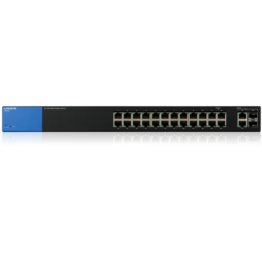 Switch Linksys LGS326-AP Smart 24-Port + 2sfp Business Gigabit - Hàng Chính Hãng