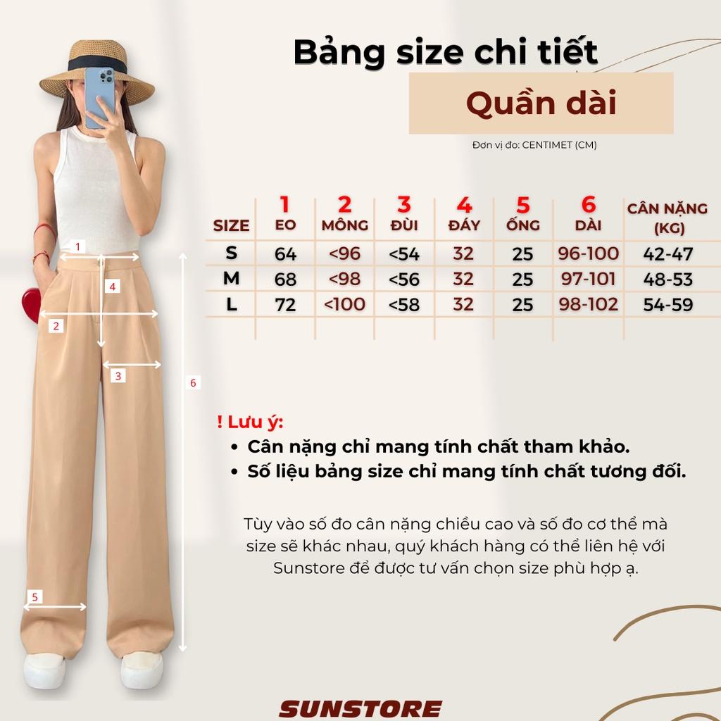 Quần ống rộng nữ culottes suông dài chất mỏng nhẹ