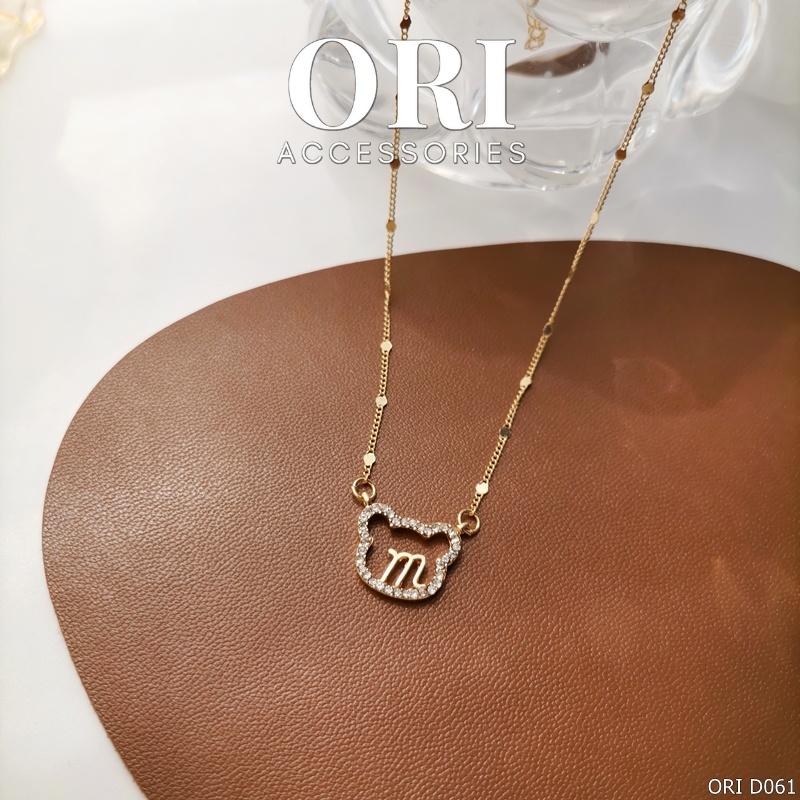 Dây chuyền nữ mặt gấu Lovely Bear thời trang xinh xắn ORI ACCESSORIES D061