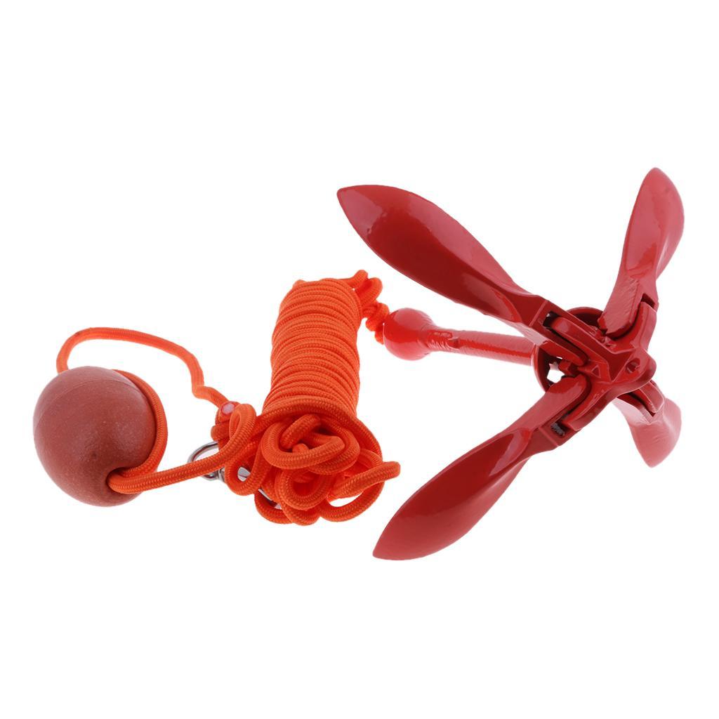 Portable Folding Anchor Buoy Kit For Small Boat Yacht Dinghies Kayak