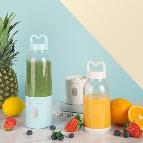 Máy Xay Sinh Tố Hoa Quả Trái Cây Mini Cầm Tay Meet Juice 500ml Cao Cấp