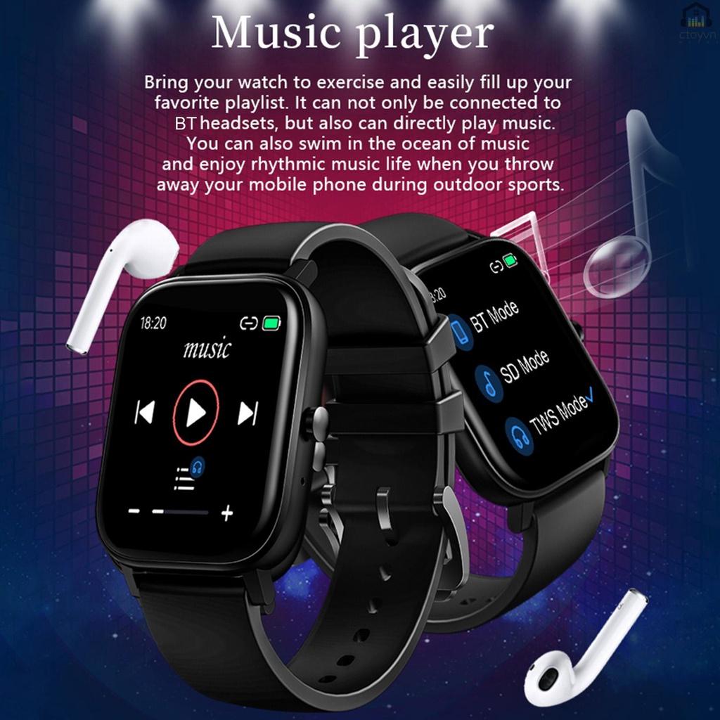 Đồng hồ đeo tay thông minh MT2 4GB màn hình cảm ứng hỗ trợ theo dõi nhịp tim kèm phụ kiện