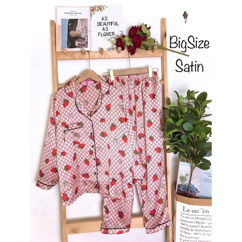 ( BigSize 60-70kg) Đồ Bộ Pijama Satin _ Tay Dài Quần Dài ( P2 )