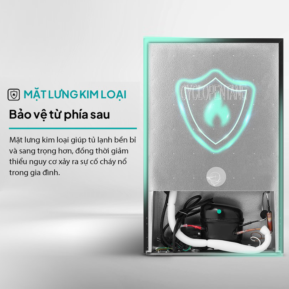 Tủ lạnh mini có ngăn đá Hisense 82 lít RR106D4EBN/RR106D4ESN Tiết kiệm điện, Trả Góp 0% - HÀNG CHÍNH HÃNG