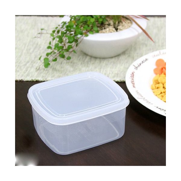 Bộ 3 hộp nhựa nắp kín hình chữ nhật 900ml Nội địa Nhật Bản