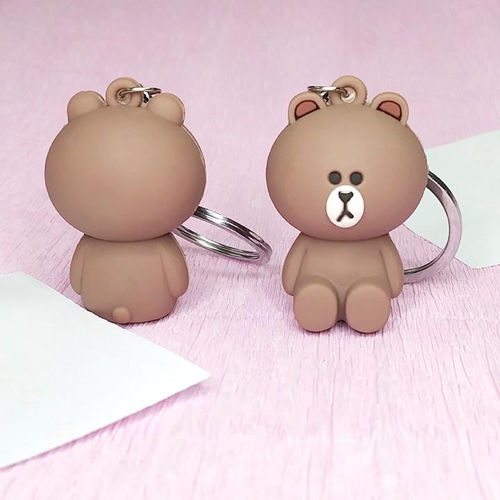 Móc khóa gấu Brown cao 4.5cm ✓Hàng mẫu 2