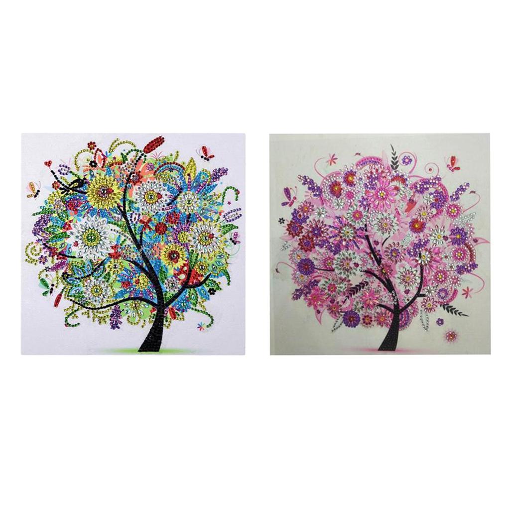 2Set 12" Special Shaped 5D DIY Diamond Painting Cross Stitch Arts Crafts Decor