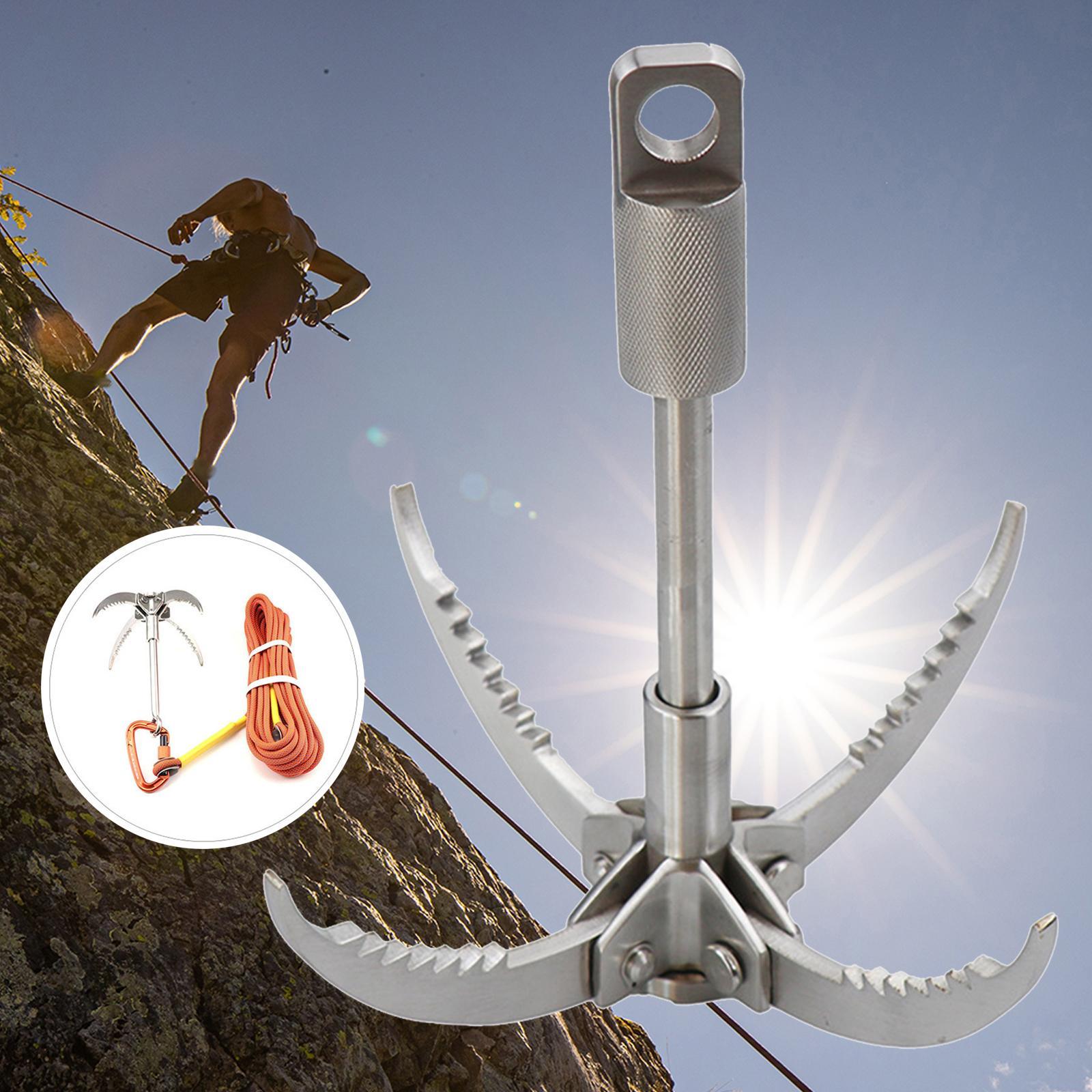 Grappling Hook, Durable Outdoor Multifunctional Climbing Hook for Survival Hiking