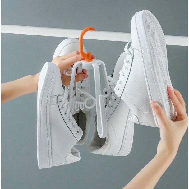 Móc treo giày dép thông minh xoay 360 độ bằng nhựa cao cấp, móc phơi giày đa năng