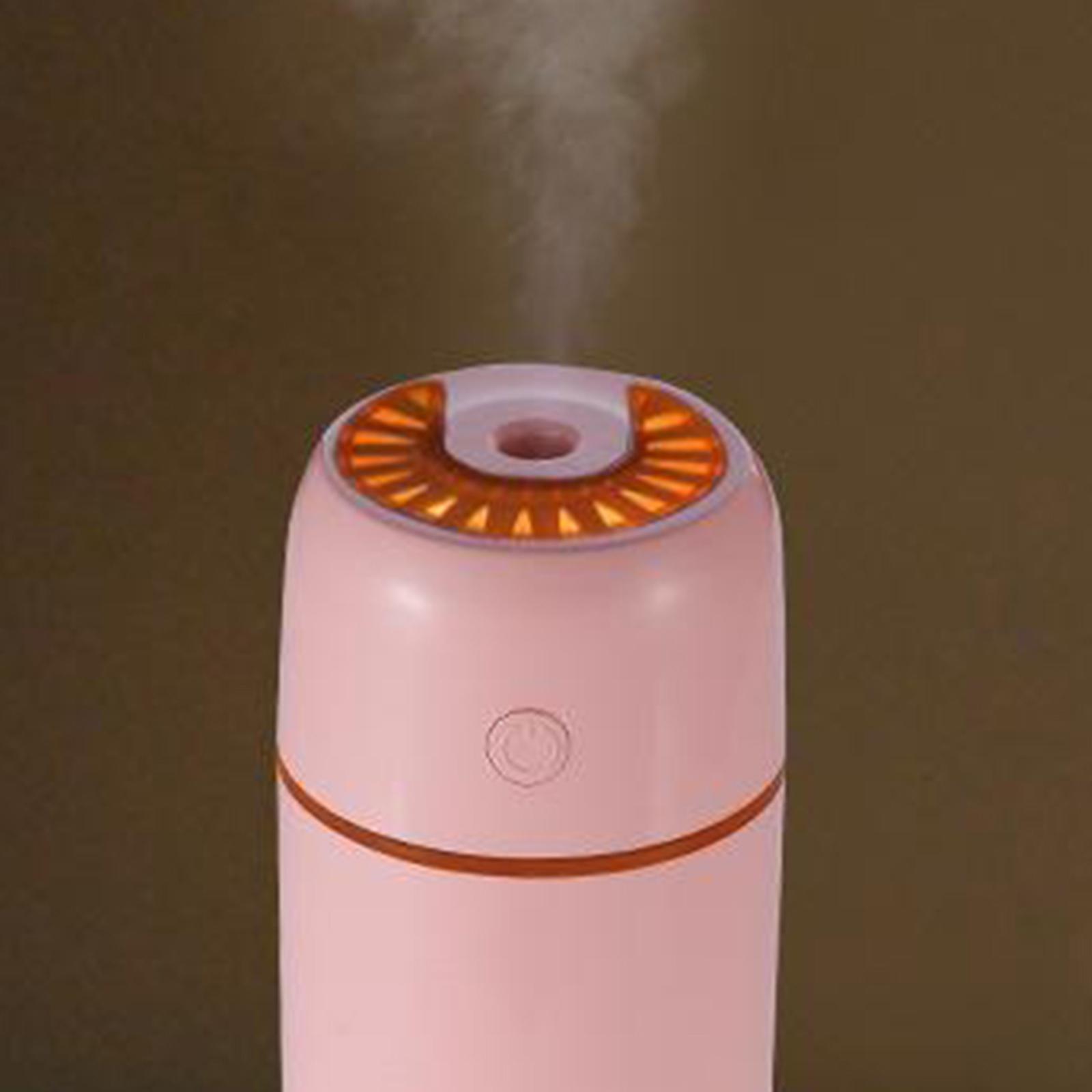 Electric Air Diffuser USB Humidifier LED Night Light Up Home Purifier Pink