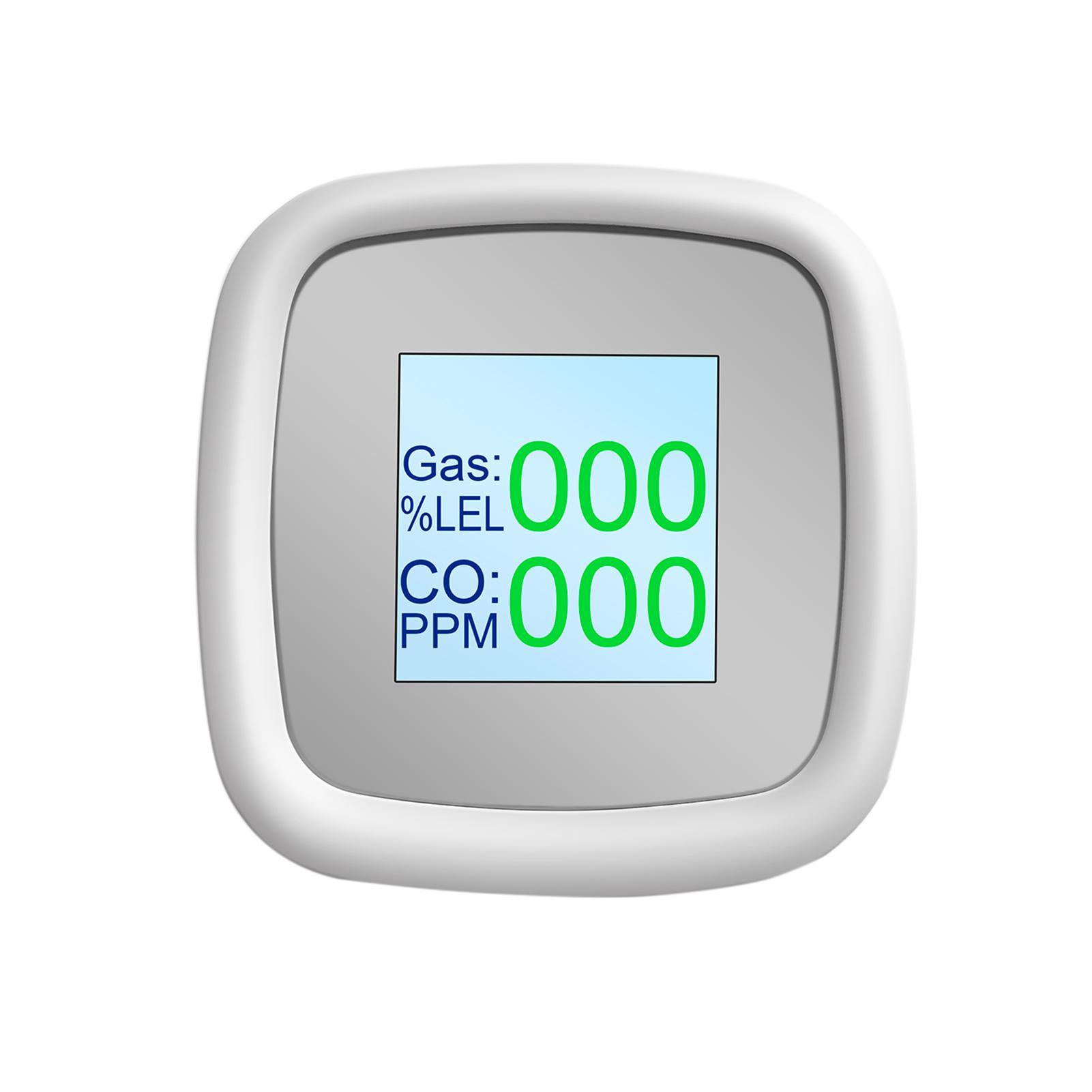 WIFI Combustible Gas Detector Gas Alarm Digital Combustible Gas Detection Instrument Gas Leak Tester Intelligent Air Quality Detector with Sound Alarm APP Notification Pushing SmartLife Tuya APP Remote Control