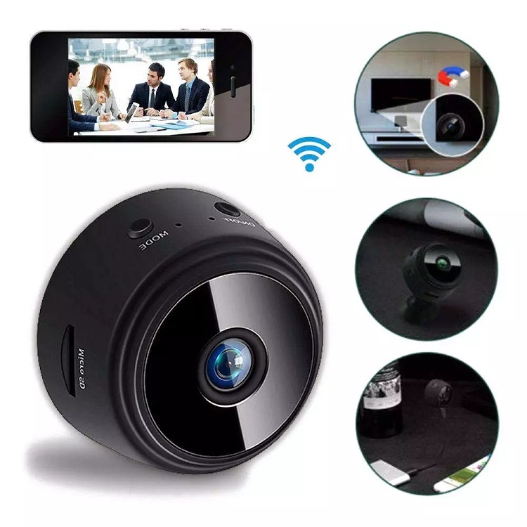 Camera IP WIFI A9 MINI Cho gia đình, (sử dụng làm camera hành trình xe máy, ô tô), Kết nối WIFI, phát hiện chuyển động, Có pin