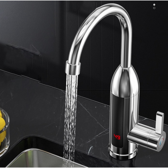 Vòi nước nóng lạnh màn hình LCD điều chỉnh 360 độ Electric Water Heater Faucet LCD Display 360-Degree Adjustable