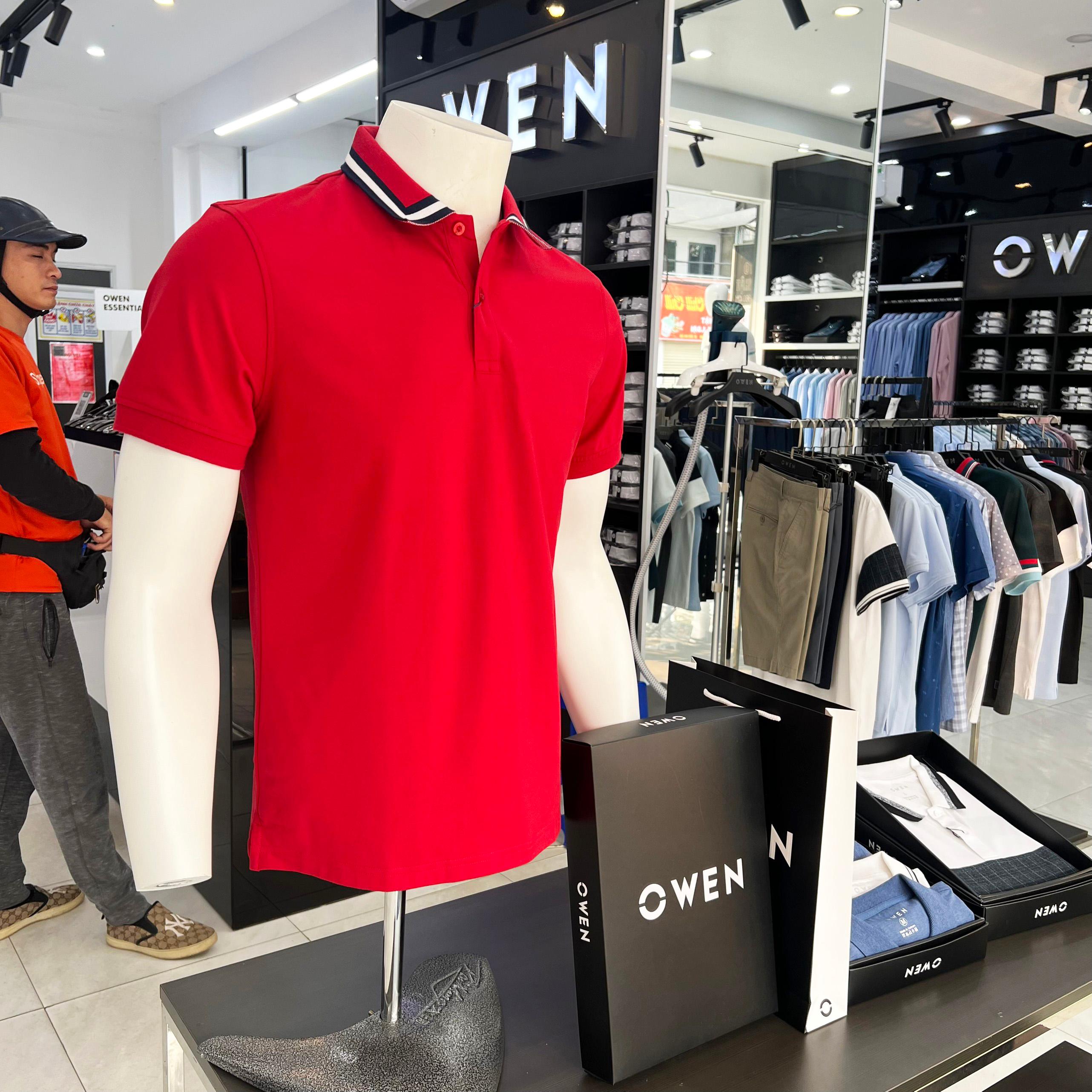 Áo Polo nam Owen cao cấp sợi cotton thoáng mát thấm hút mồ hôi APV233200