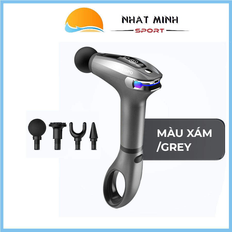 Máy Massage Cầm Tay Mini 4 Đầu Massage, 8 Cấp Độ - Massage Toàn Thân Đa Năng, Phù Hợp Cho Người Tập Thể Thao, Tập Gym