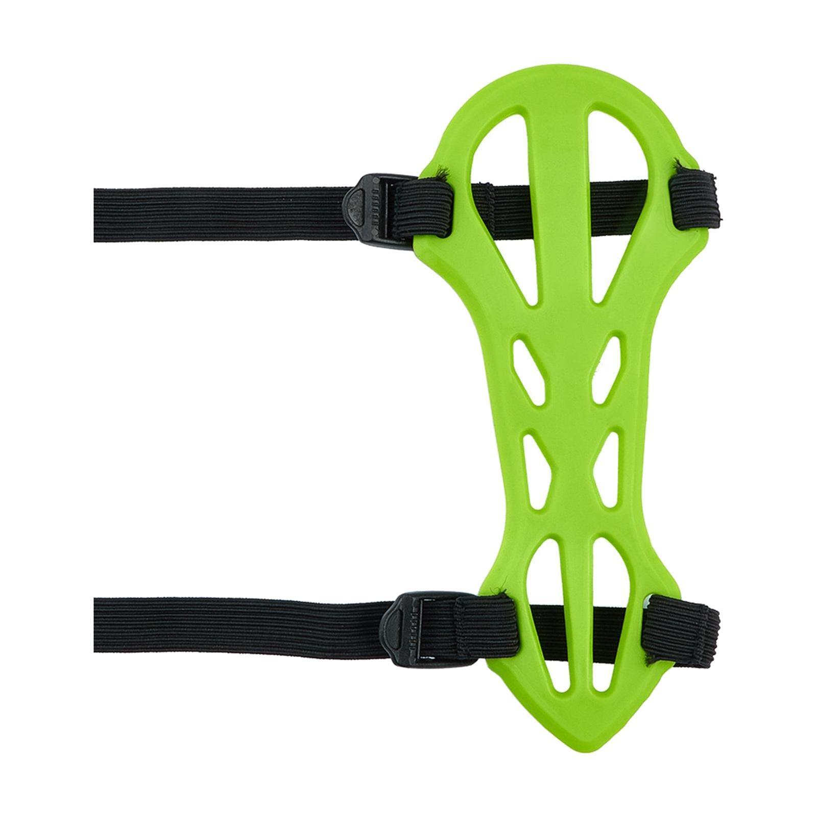 Arm Guard 2 Adjustable Straps Hunting Forearm Protect Gear  Black