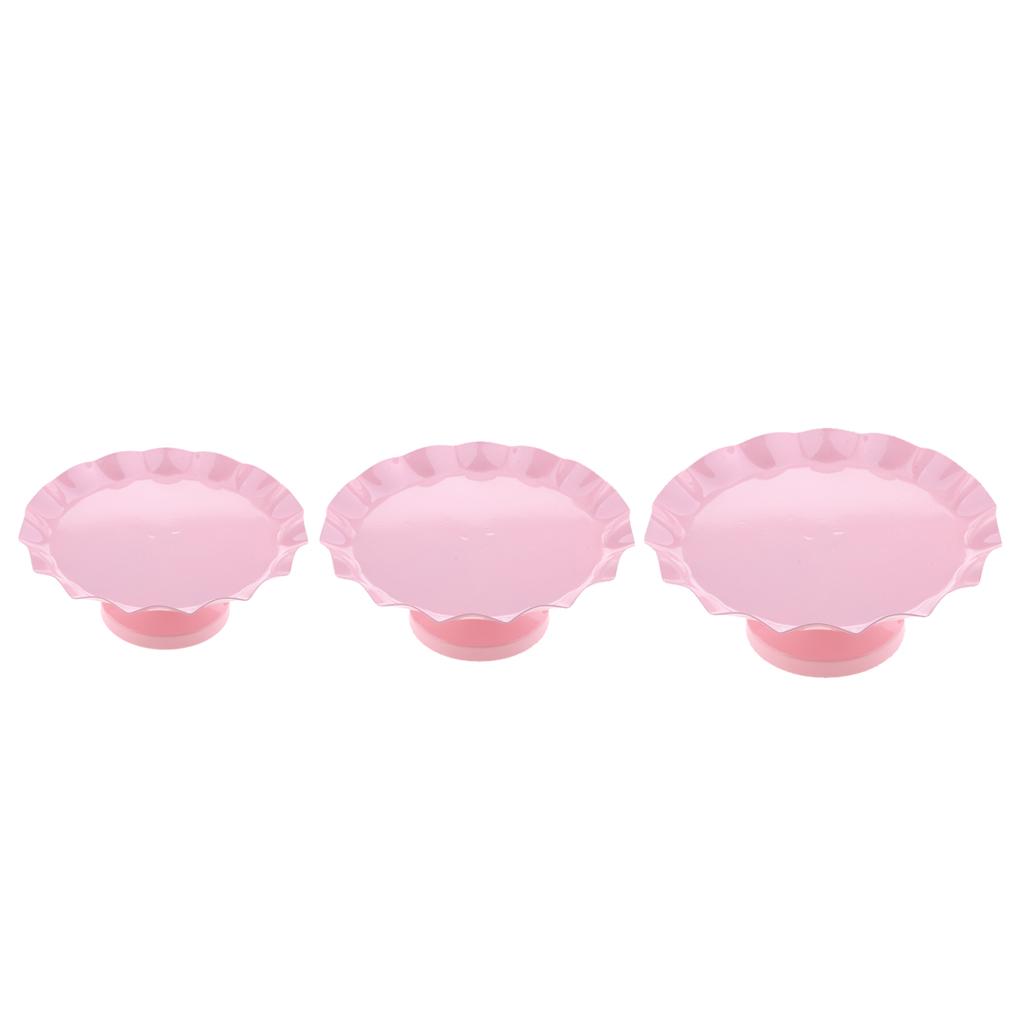 Cake Pan Dessert Table Iron Cake Stand Pink S