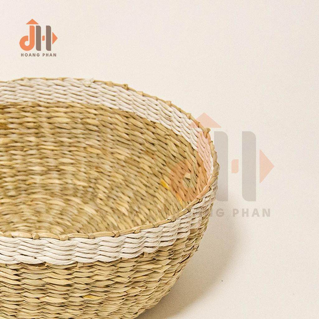Giỏ, Rổ Cói Đan Tròn Trang Trí