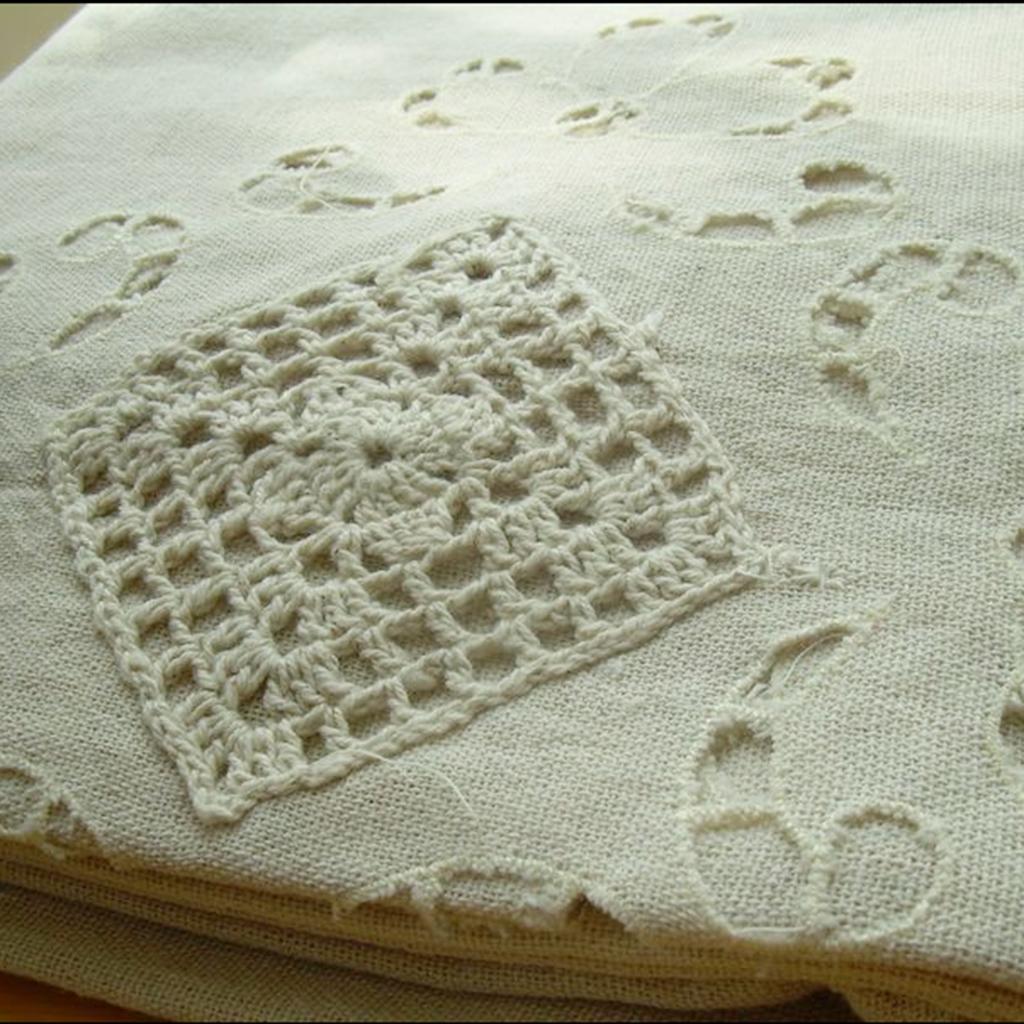 Country Hollow Crochet Window Curtain Blockout Drape Panel Tab Top