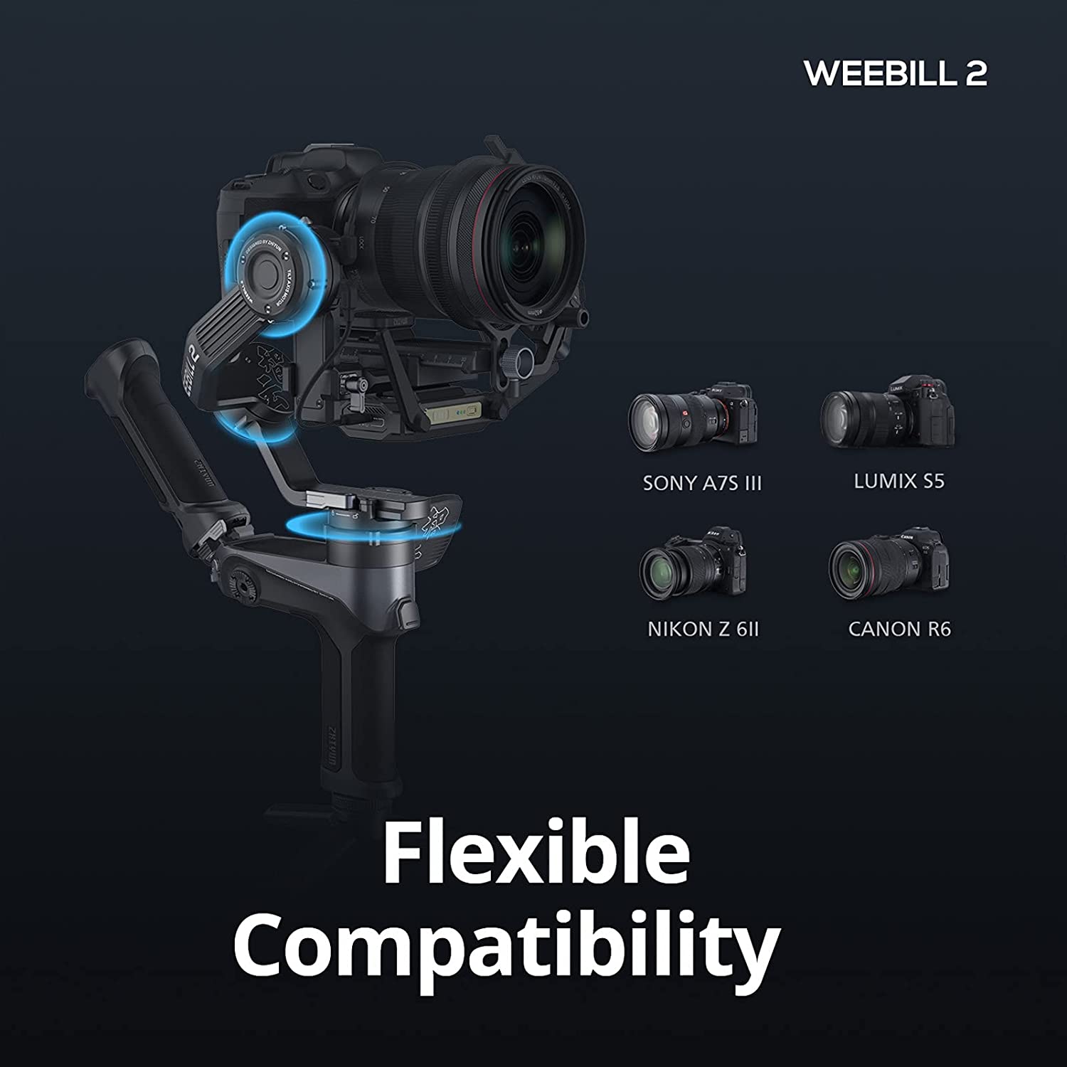 Zhiyun Weebill 2 - Gimbal Chống Rung Cho Combo Máy Ảnh, DSLR Cỡ Lớn Cho Làm Phim Chuyên Nghiệp - Hàng Chính Hãng