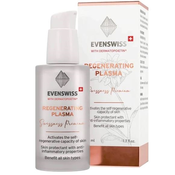 Tinh chất làm dịu phục hồi trẻ hóa da EVENSWISS REGENERATING PLASMA 50ml - Mẫu mới