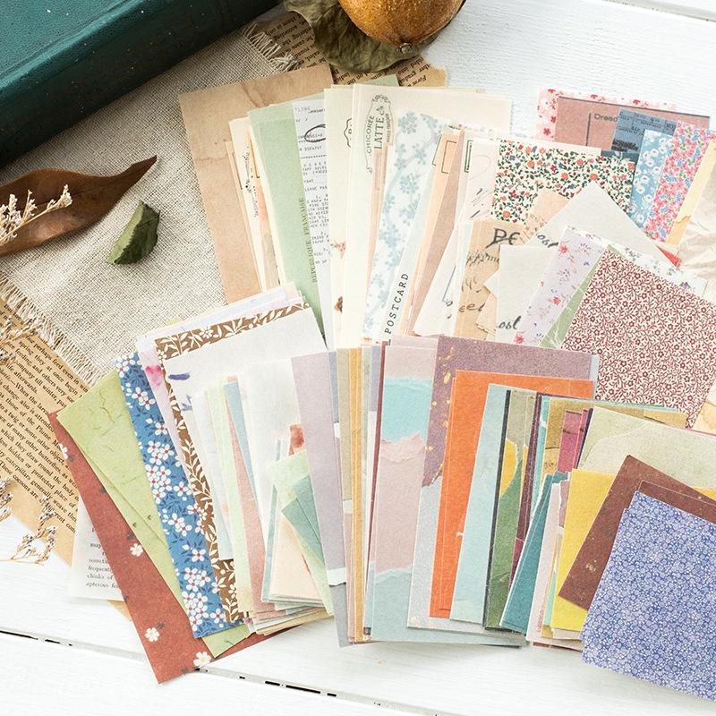 Giấy Nền - Khu Vườn 60 Tờ Giấy Decor Phong Cách Vintage Trang Trí Bullet Journals Và Các Sản Phẩm DIY