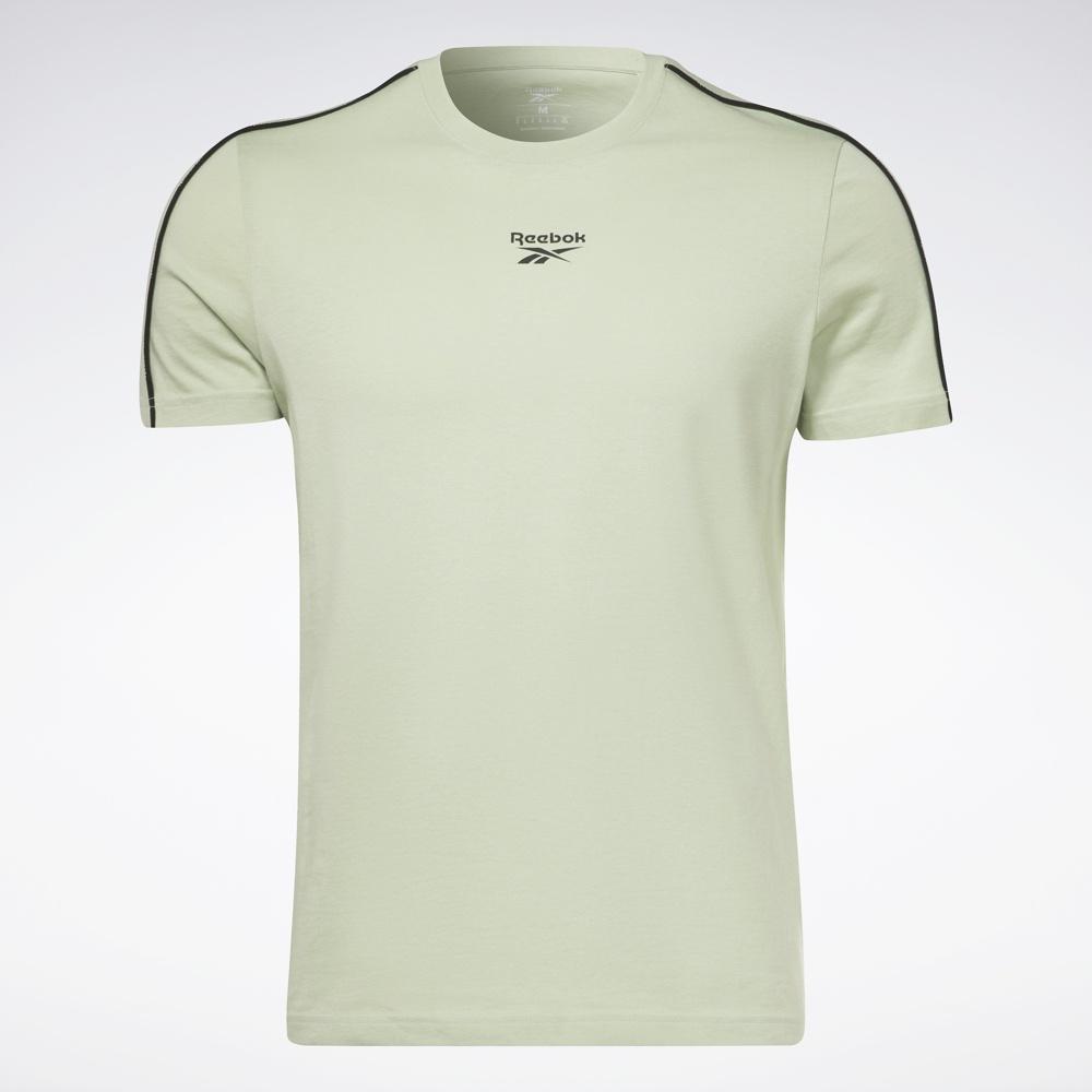 Reebok TRAINING Áo thun Tập luyện Nam Workout Piping Tee Màu Chalk HA1061
