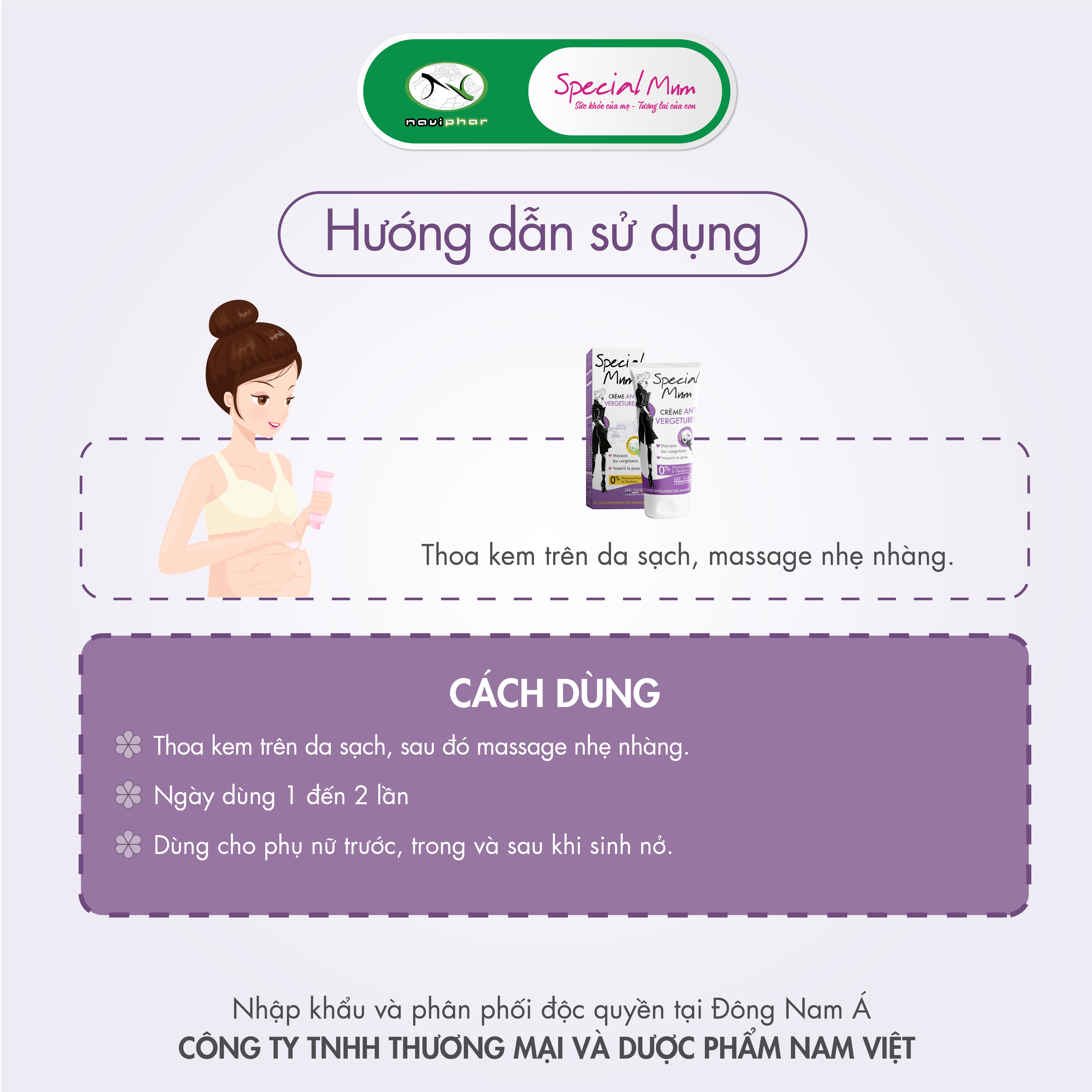 Special Mum Anti Stretch Marks Cream - Hỗ trợ làm mờ các nếp nhăn trên da, rạn da, dưỡng ẩm da [Nhập khẩu Pháp]