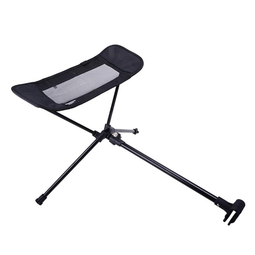 Sundick Folding Moon Chair Aluminum Alloy Foot Rest Stool Portable Outdoor Chair Extendable Footrest Tool Beach Fishing Recliner Footrest Stool