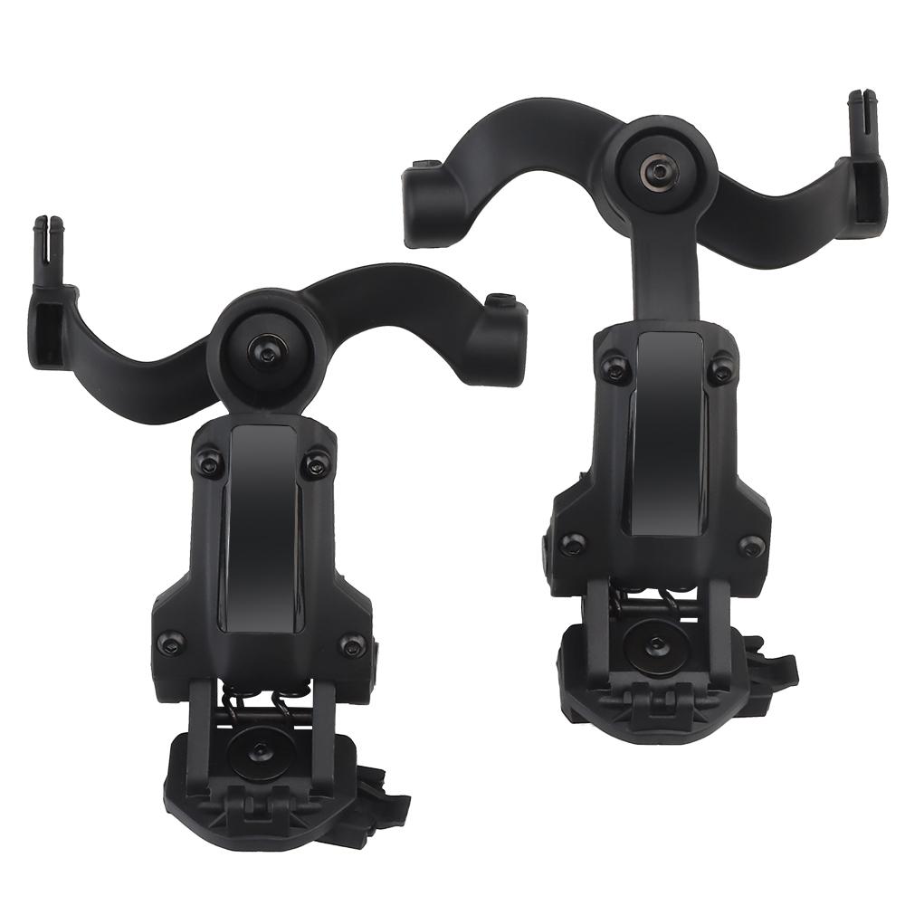 Professional Helmets Headset Installation Bracket Kit Multi-angle Rotation Helmets Headphone Rail Adapter Set