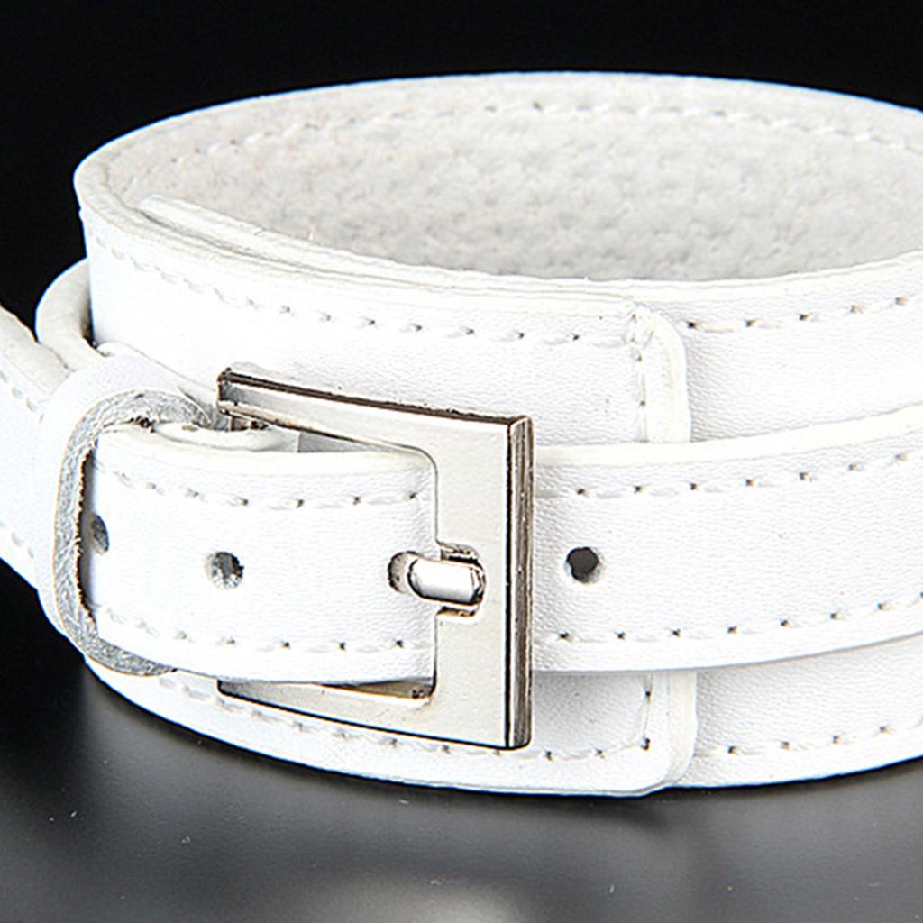 Punk Rock Wide Cow PU Leather Wristband Cuff Bracelet Bangle Buckle Jewelry
