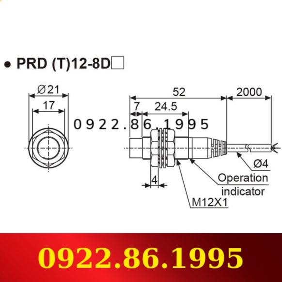 [3] Cảm biến tiệm cận PRD12-8DN -  mới