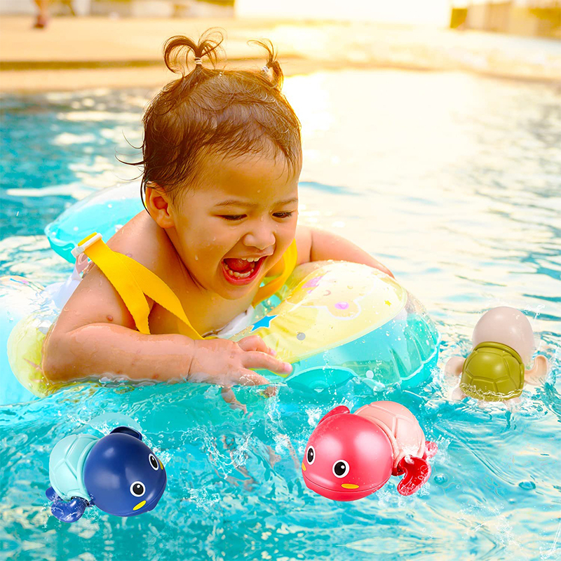 Đồ Chơi Nhà Tắm Cho Bé Cá Heo Biết Bơi Vặn Cót