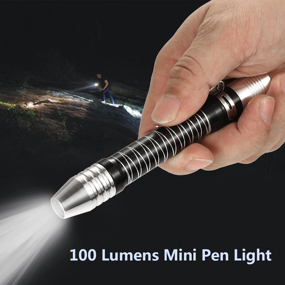 Đèn pin bút chiều dài 5,7 inch độ sáng 100 lumen,bằng Hợp kim nhôm, thiết kế nhỏ gọn