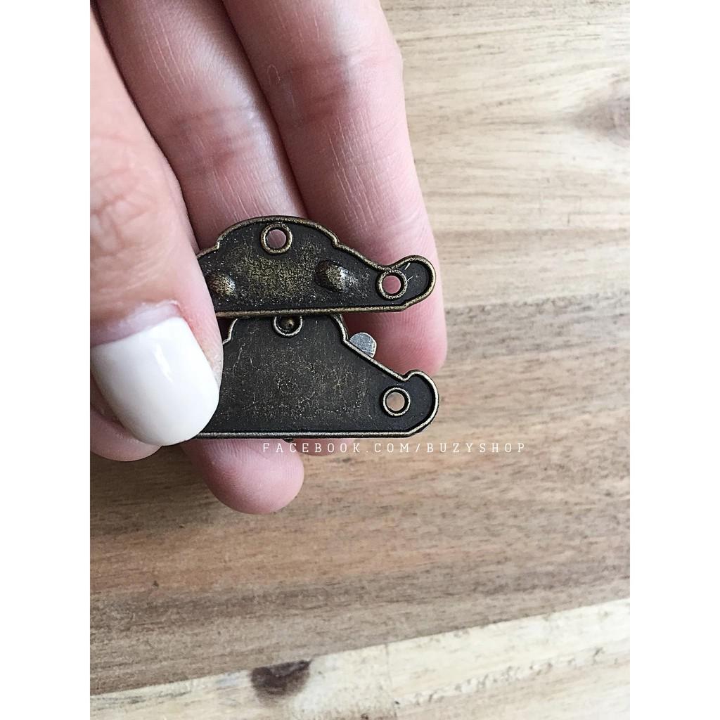 Ổ khóa giả cổ, khóa hộc tủ vintage, khóa trang trí scrapbook, mô hình