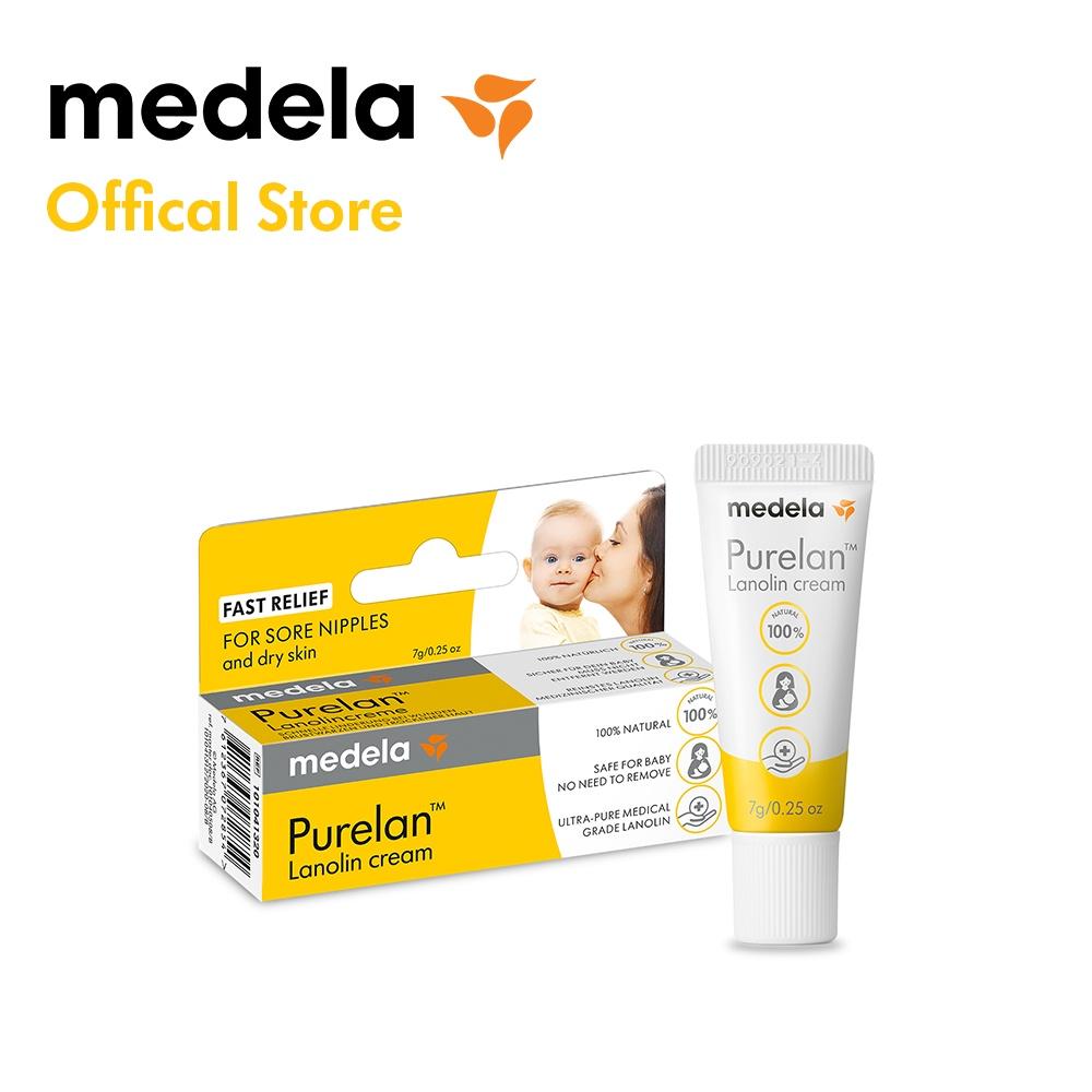 Medela - Kem Purelan 7g - Dùng cho mẹ bị khô, nứt, chảy máu đầu ty - 100% chiết xuất thiên nhiên, an toàn tuyệt đối