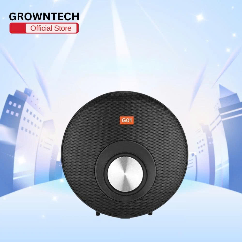 Loa nghe nhạc bluetooth GrownTech K4 Plus dòng xách tay kết nối không dây, loa to, pin trâu - Hàng chính hãng