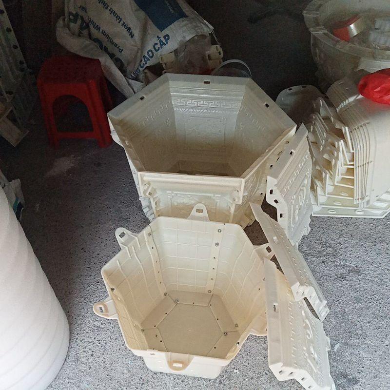 Khuôn chậu lục giác 48 chân liền nhựa abs mẫu mới nhất