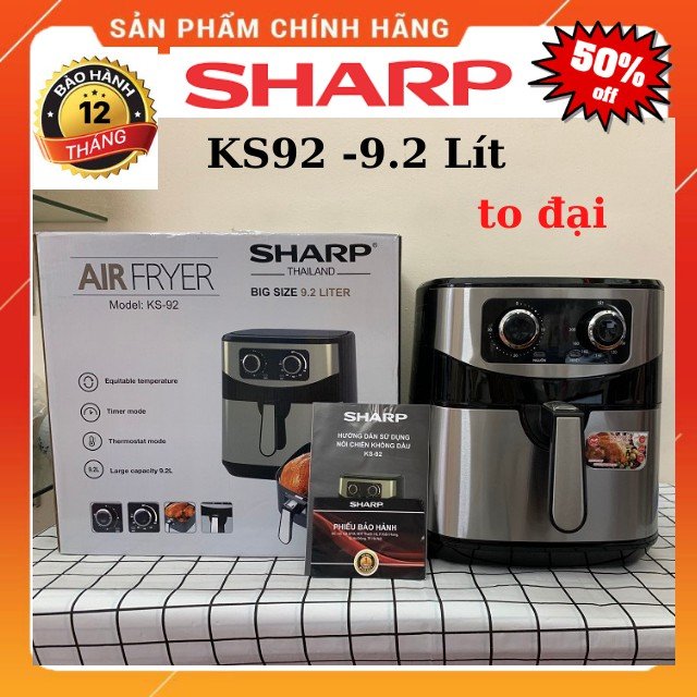 [BH 1 năm] Nồi chiên không dầu 10.2lít SHARP KS-98, sản phẩm nhập khẩu chính hãng