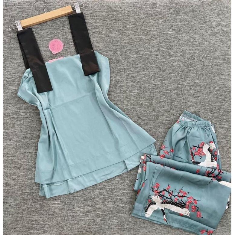 Bộ dây phối bản to, pyjama kiểu độc lạ, 40-60kg