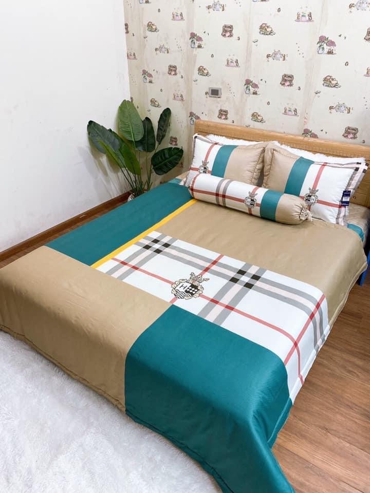 Bộ chăn ga gối Cotton siêu mát xịn sò