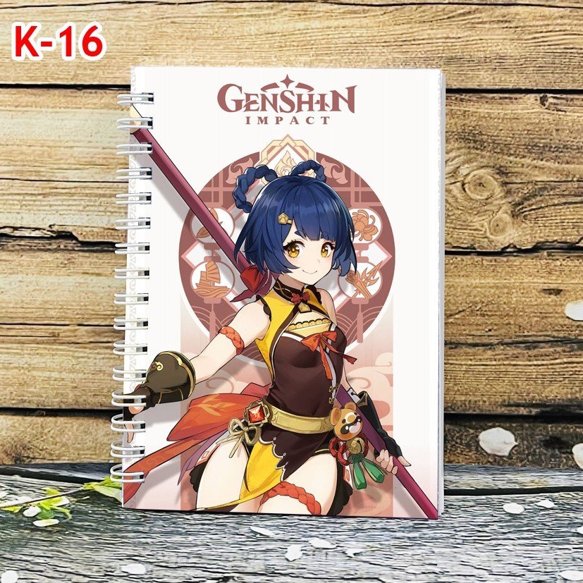 ￼Sổ viết Genshin impact a6 200 trang nhiều mẫu chọn / sổ tay hình genshin impact
