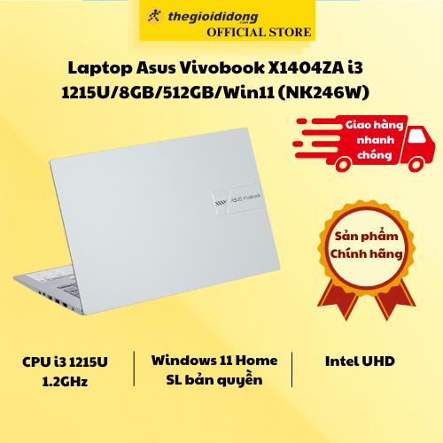 Laptop Asus Vivobook X1404ZA i3 1215U/8GB/512GB/Win11 (NK246W) - Hàng Chính Hãng