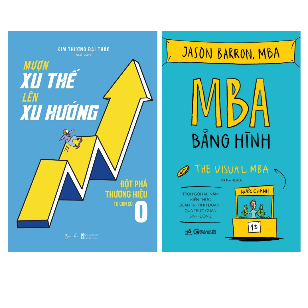 Combo 2 Cuốn Sách Kinh Doanh Bán Chạy: Mượn Xu Thế, Lên Xu Hướng az + MBA Bằng Hình - The Visual MBA