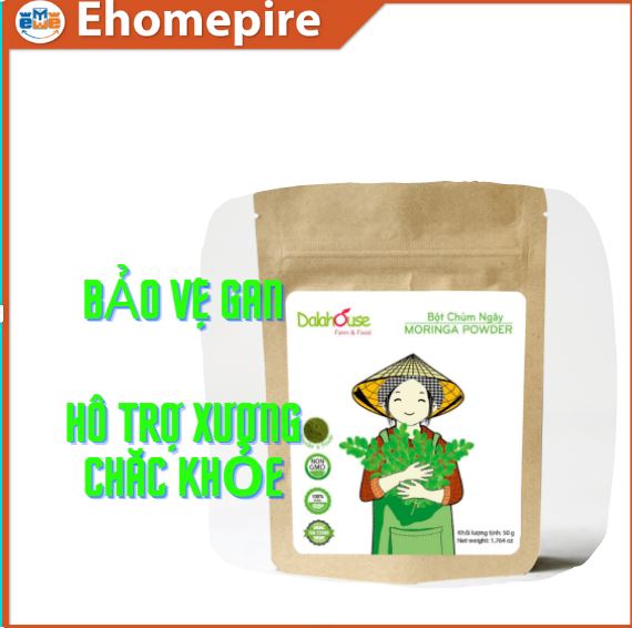 Bột chùm ngây Dalahouse 50G dùng trong chế biến thức ăn Cháo,Súp,Làm đẹp....