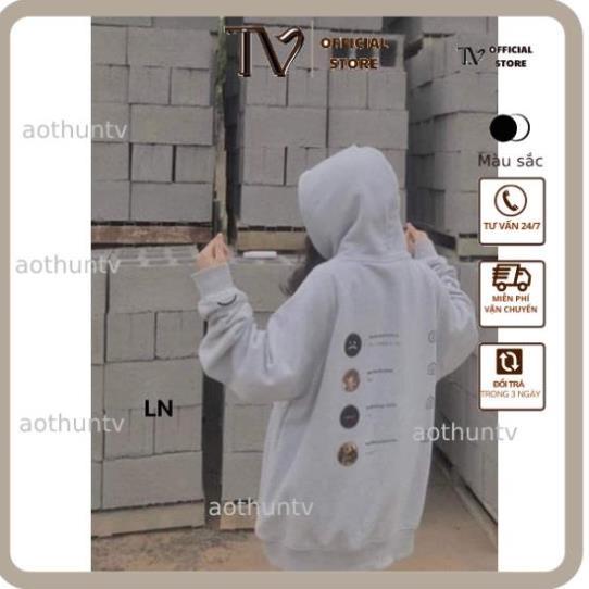 Áo Hoodie Nam Nữ Áo hoodie Sadboi máy ảnh mũ 2 lớp DA6 Nỉ thu đông dày ấm